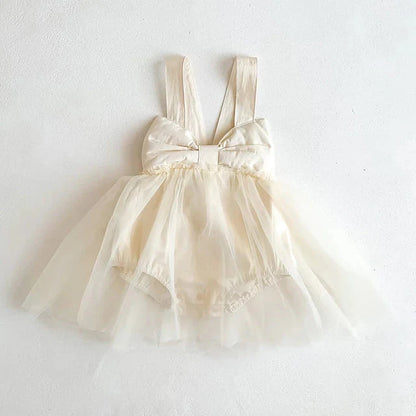 Süßes Baby-Kleid Mit Schleife – Tüllkleid Für Mädchen