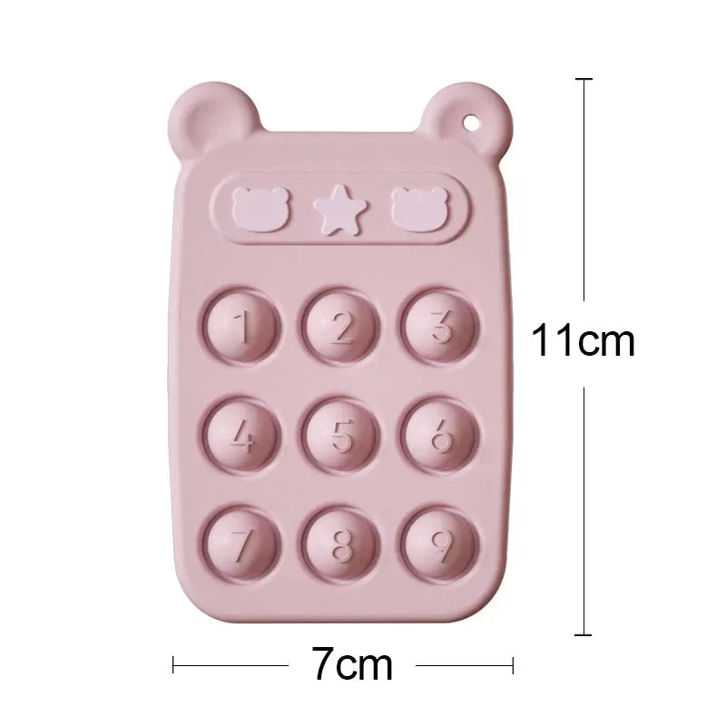 Beißring & Fidget-Spielzeug – Weicher Silikon-Stresslöser Für Babys