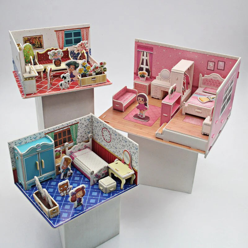 Kreatives 3D-Puzzle – Traumhaus zum Spielen & Gestalten