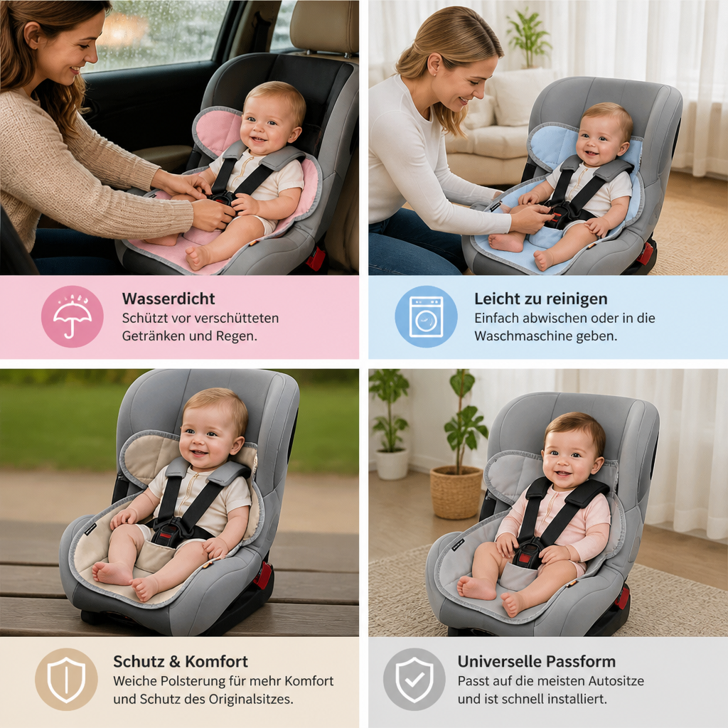 Wasserdichte Autositz-Schutzmatte für Kindersitze