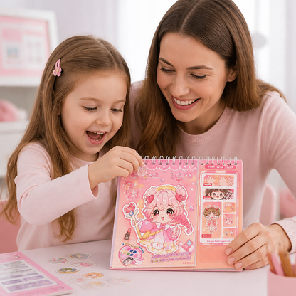 Prinzessinnen-Anzieh-Stickerbuch – Kreativer Stickerspaß für Kinder