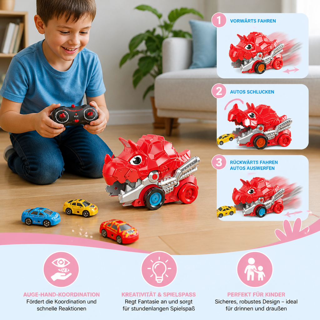 Ferngesteuerter Dino-Auto-Schlucker Truck