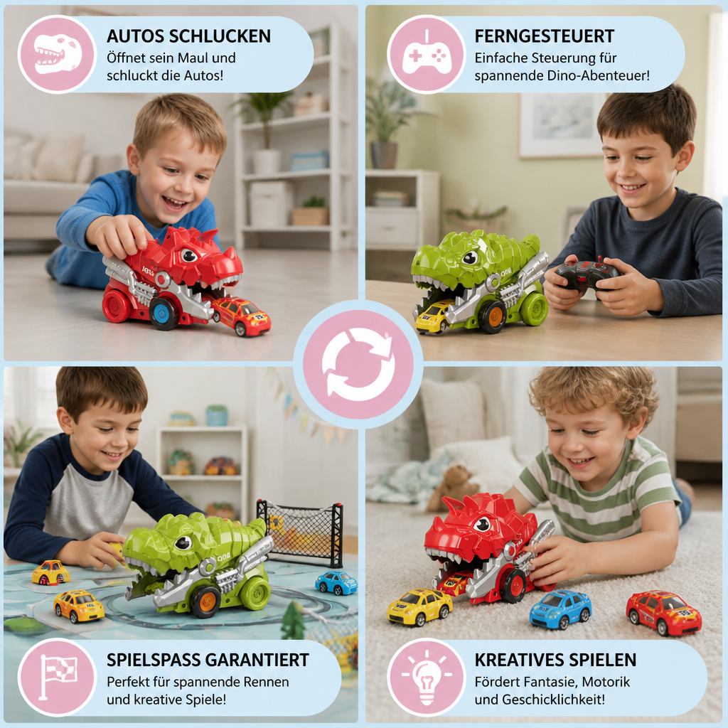 Ferngesteuerter Dino-Auto-Schlucker Truck