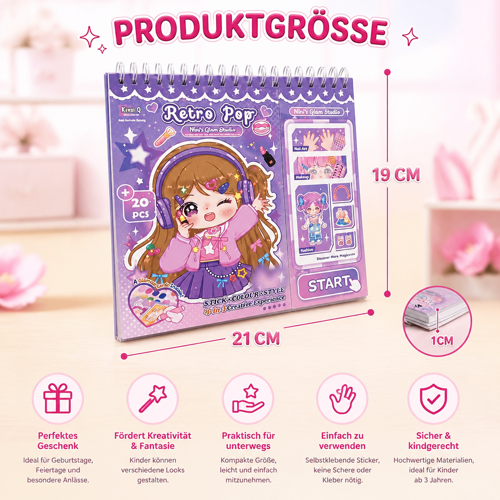 Prinzessinnen-Anzieh-Stickerbuch – Kreativer Stickerspaß für Kinder