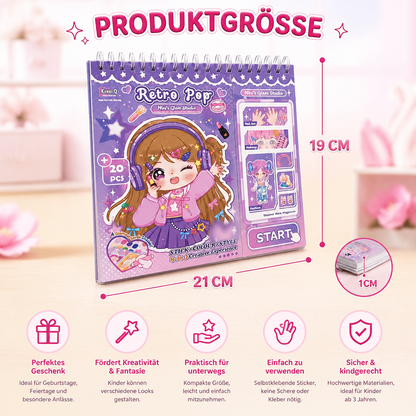 Prinzessinnen-Anzieh-Stickerbuch – Kreativer Stickerspaß für Kinder