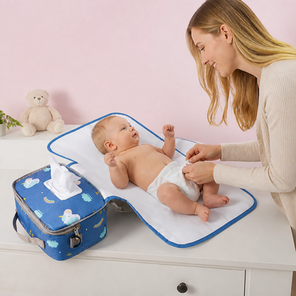 3-in-1 Kinderwagen-Organizer – Wasserdichte Wickeltasche mit isolierten Fächern