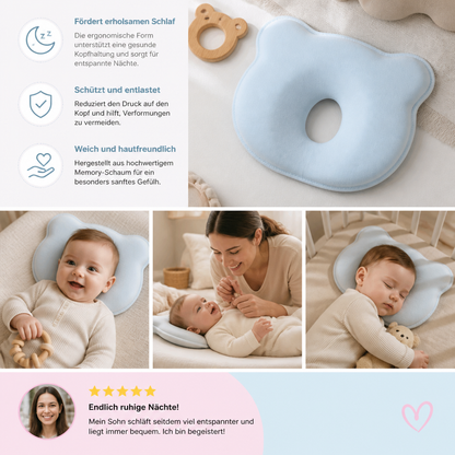 Baby-Stützkissen aus Memory-Schaum für optimalen Komfort