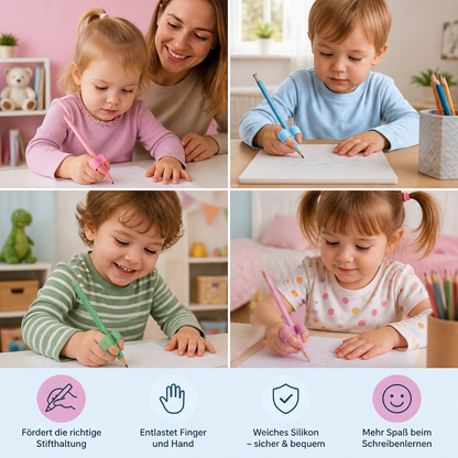 Ergonomische Silikon-Schreibhilfen für Stifte