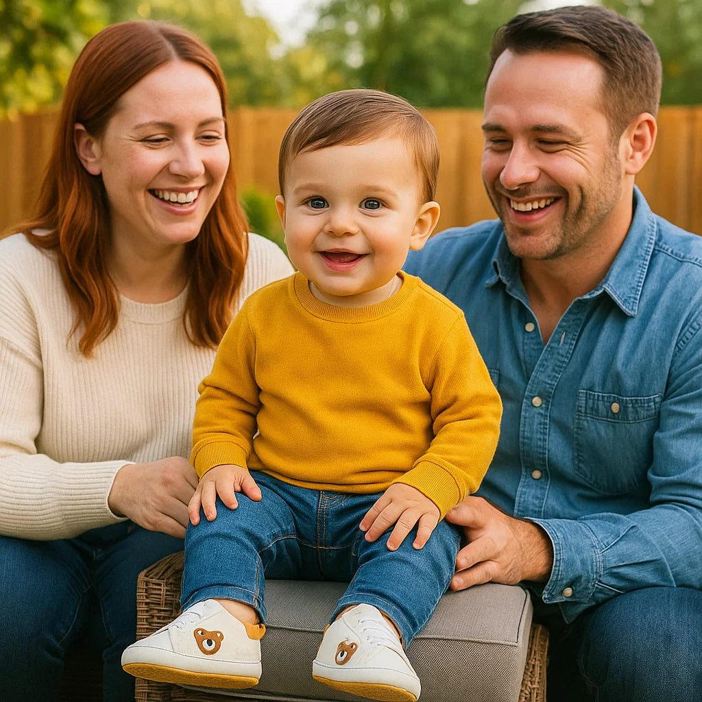 Kleinkind Schuhe im niedlichen Bärendesign