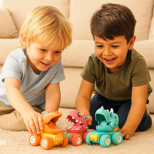 PUSH & DRIVE DINO MONSTERTRUCKS