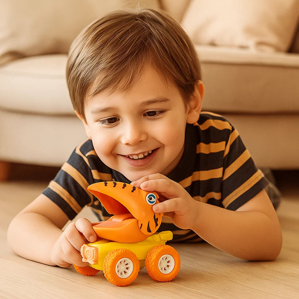 PUSH & DRIVE DINO MONSTERTRUCKS