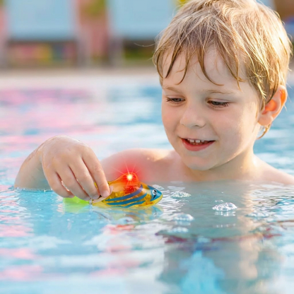LED Schwimmfisch Spielset – Automatisch aktivierte Leuchtfische für Pool & Bad