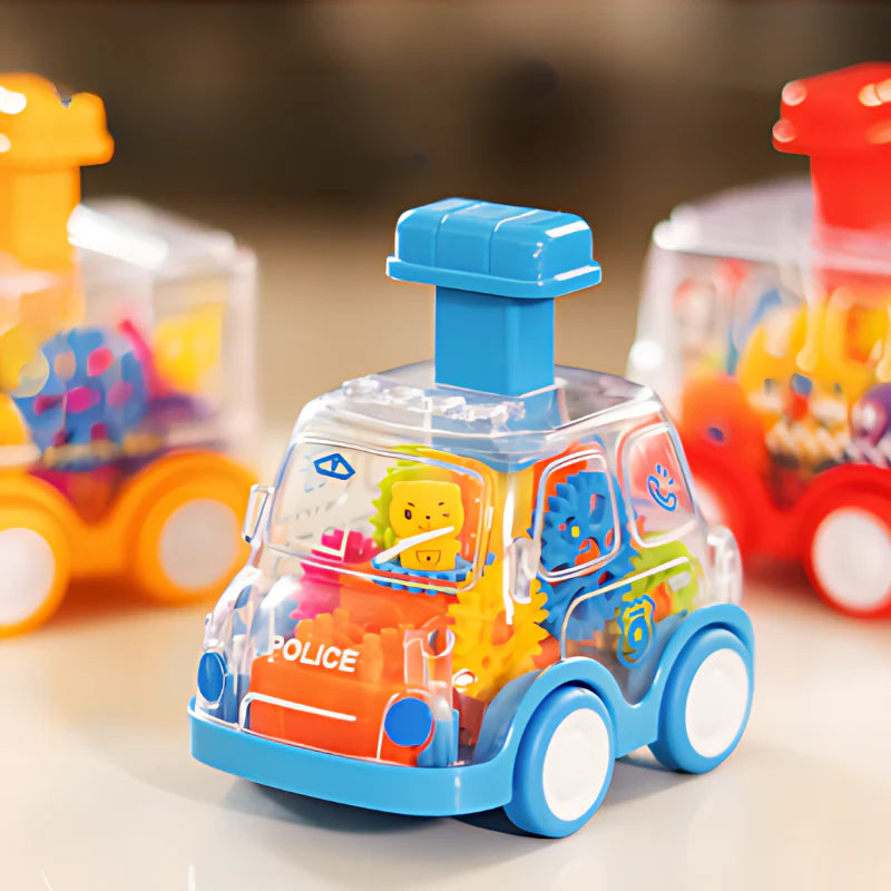 Drück und Los - Zahnrad Spielautos