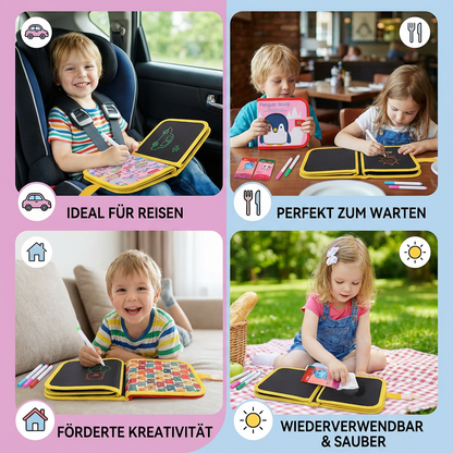 Tragbares Wiederverwendbares Malbuch für Kinder