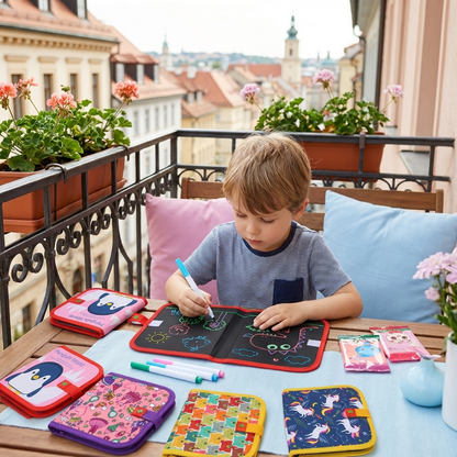 Tragbares Wiederverwendbares Malbuch für Kinder