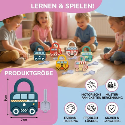 Montessori Schlüssel Schloß - Muster und Farben Spielzeug