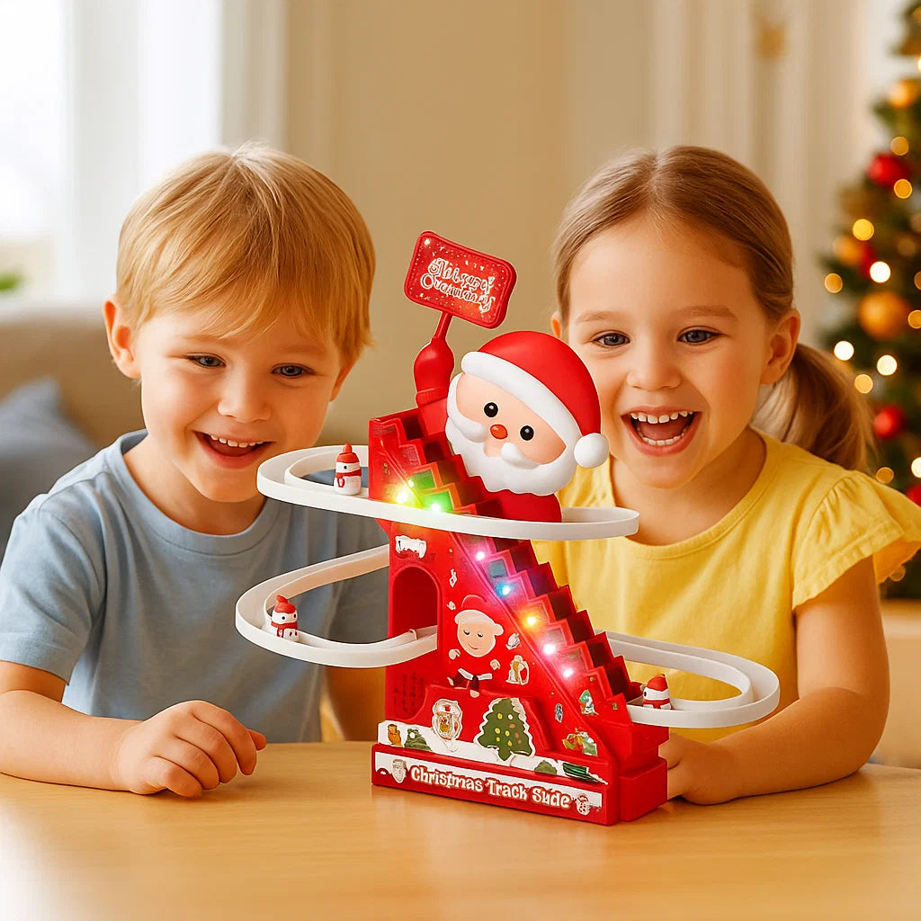 Weihnachtsmann Rutsche Achterbahn Spaß