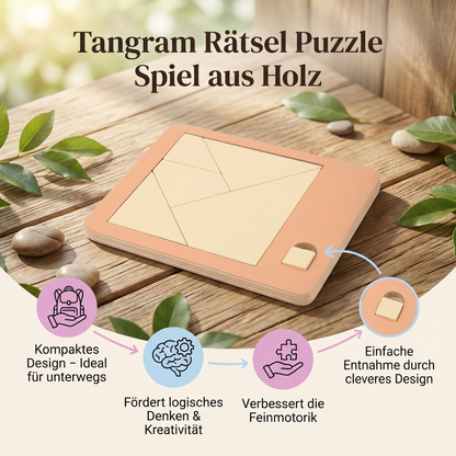 Tangram Rätsel Puzzle Spiel aus Holz