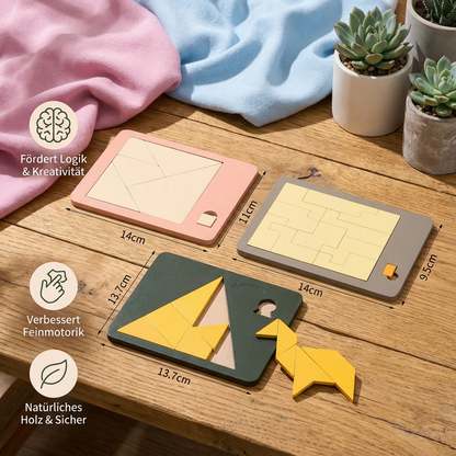 Tangram Rätsel Puzzle Spiel aus Holz