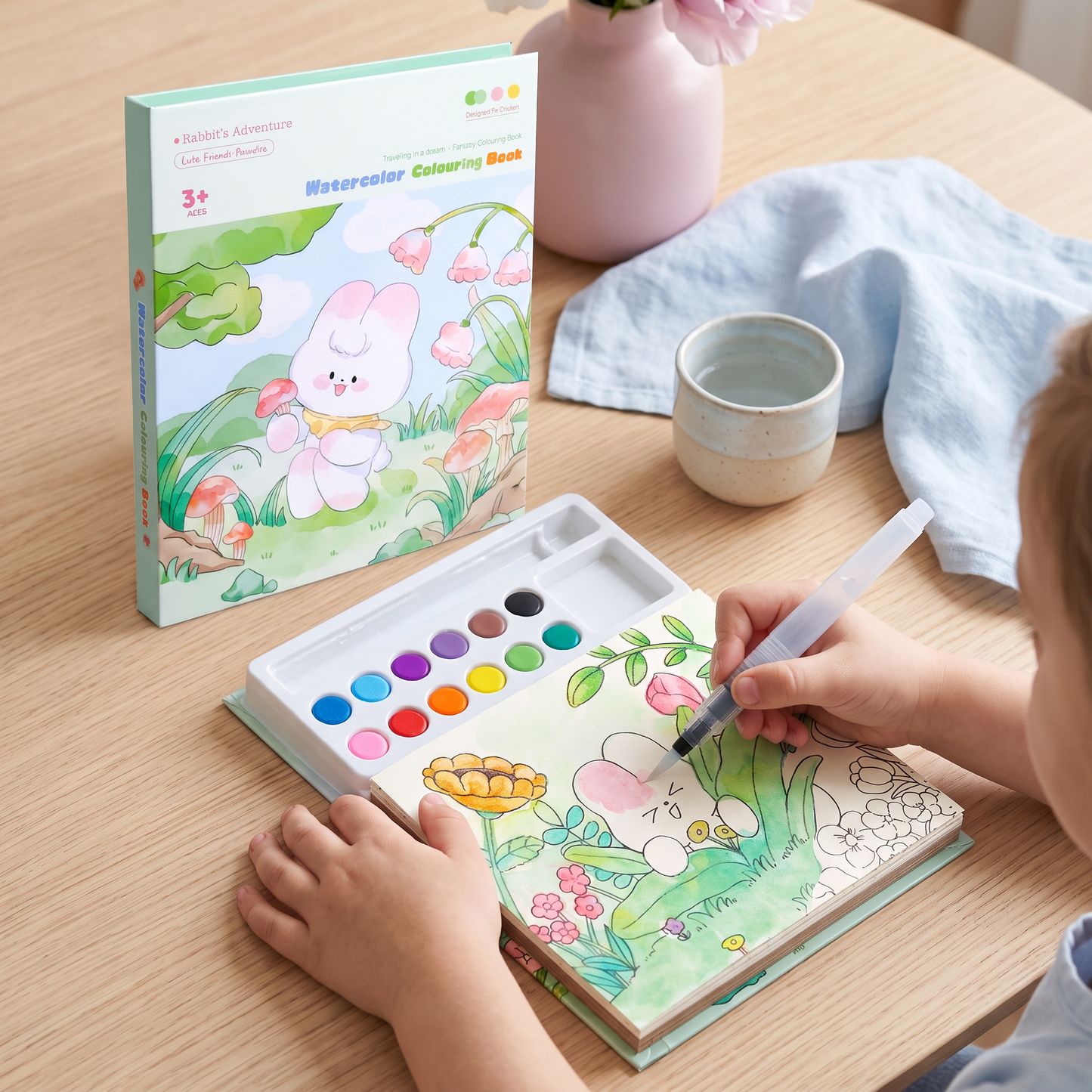 Alles-in-einem Aquarell-Malbuch