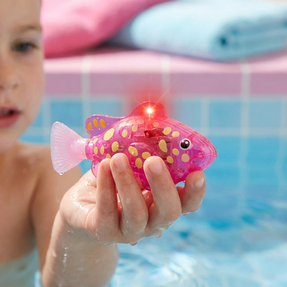 LED Schwimmfisch Spielset – Automatisch aktivierte Leuchtfische für Pool & Bad
