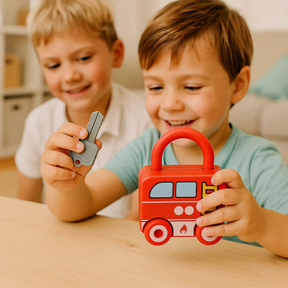 Montessori Schlüssel Schloß - Muster und Farben Spielzeug