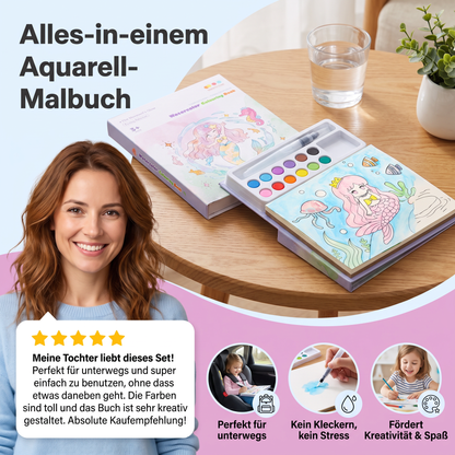Alles-in-einem Aquarell-Malbuch