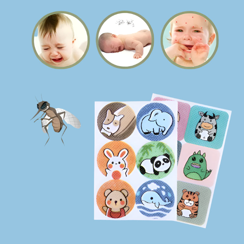 Natürliche Aufkleber zum Schutz vor Mücken für Kinder und Babies (100 Stück)