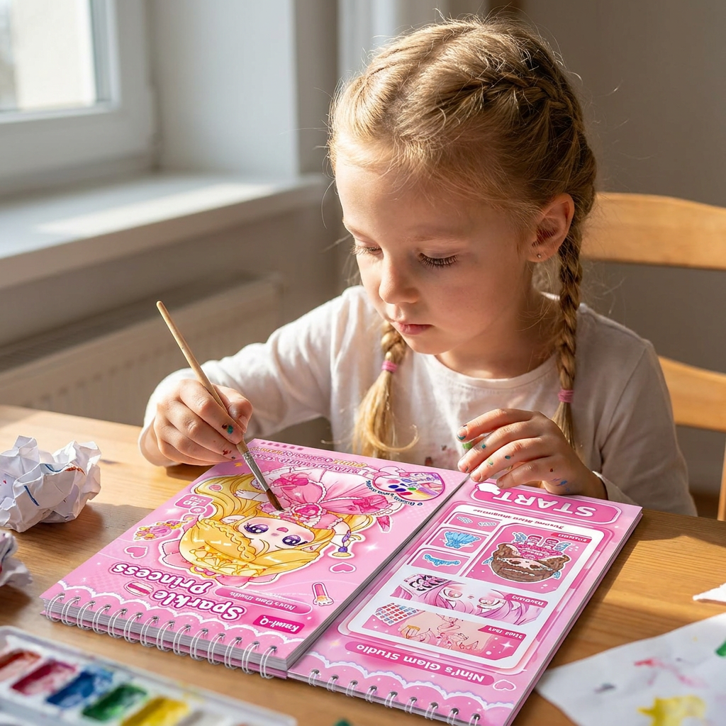 Prinzessinnen-Anzieh-Stickerbuch – Kreativer Stickerspaß für Kinder