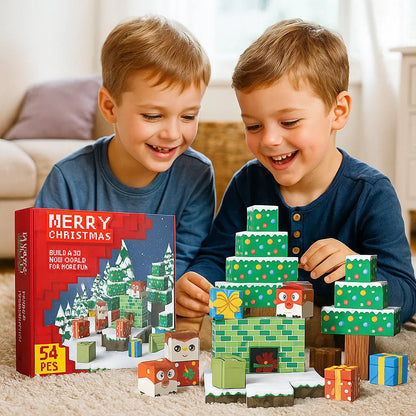 Weihnachtliche Magnet Würfel Bausteine