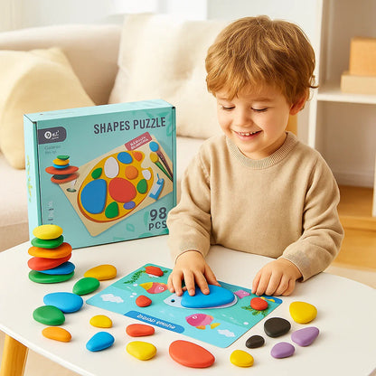 Pädagogisches Montessori Farben und Formen Puzzle und Rätsel Set