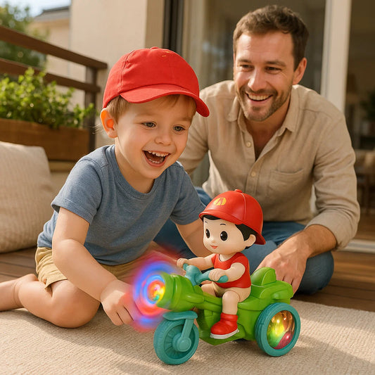 Leuchtendes Musik Kinder Stunt Roller Spielzeug