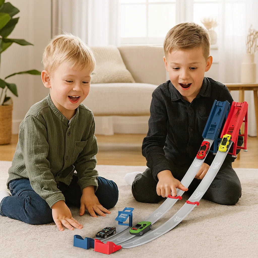 SprungTrack – Katapult-Rennbahn für Kinder