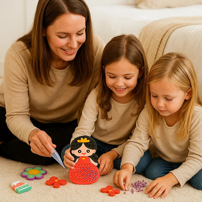 Zauberhafte Perlenmalerei – DIY Set für Kinder