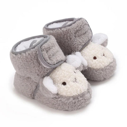 Kuschelig & Sicher – Warme Babyschuhe Mit Tier-Design