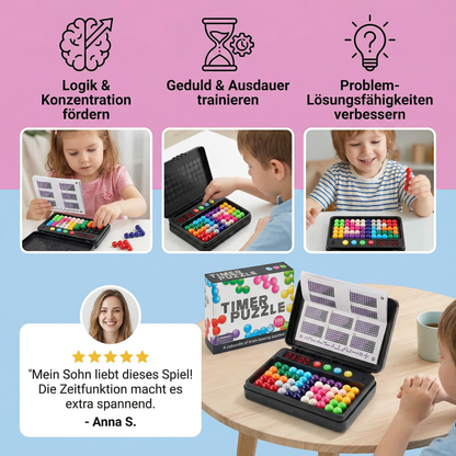 Logik-Denkspiel für Kinder – 500 Rätsel mit Timer