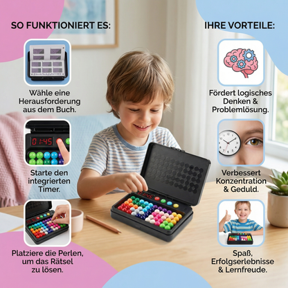 Logik-Denkspiel für Kinder – 500 Rätsel mit Timer