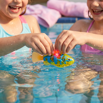 LED Schwimmfisch Spielset – Automatisch aktivierte Leuchtfische für Pool & Bad
