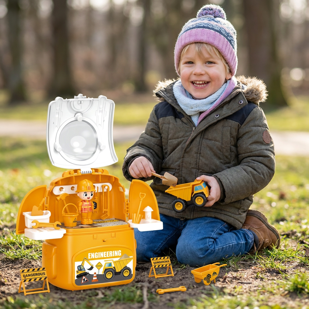 3-in-1 Rucksack-Spielset für unterwegs
